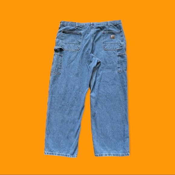 Carhartt Other - Carhartt Carpenter Jeans Original Dungaree Fit Workwear Loose Blue Men Sz 42 30